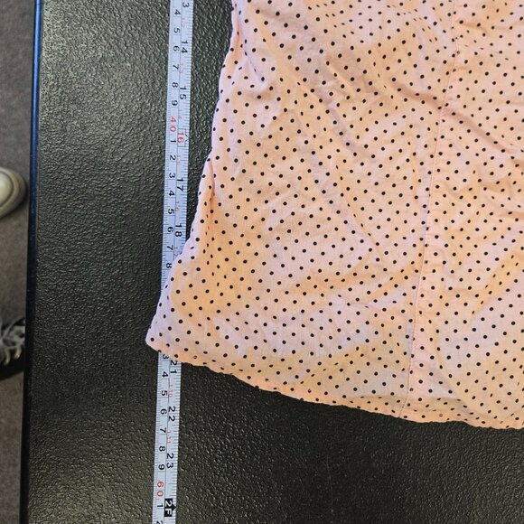 Mixit Y2K Pink Polka Babydoll Y2K Coquette Dot Lace Trim Camisole Large - Picture 8 of 9